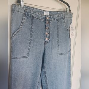 Brand new with tags Time and Tru size 16 high rise wide leg jeans